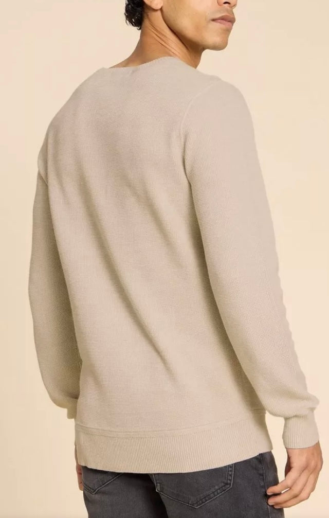 LIGHT GREY ATTADALE CREW NECK JUMPER