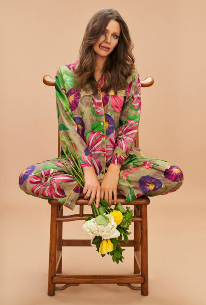 OVERSIZED BOTANICALS PYJAMAS