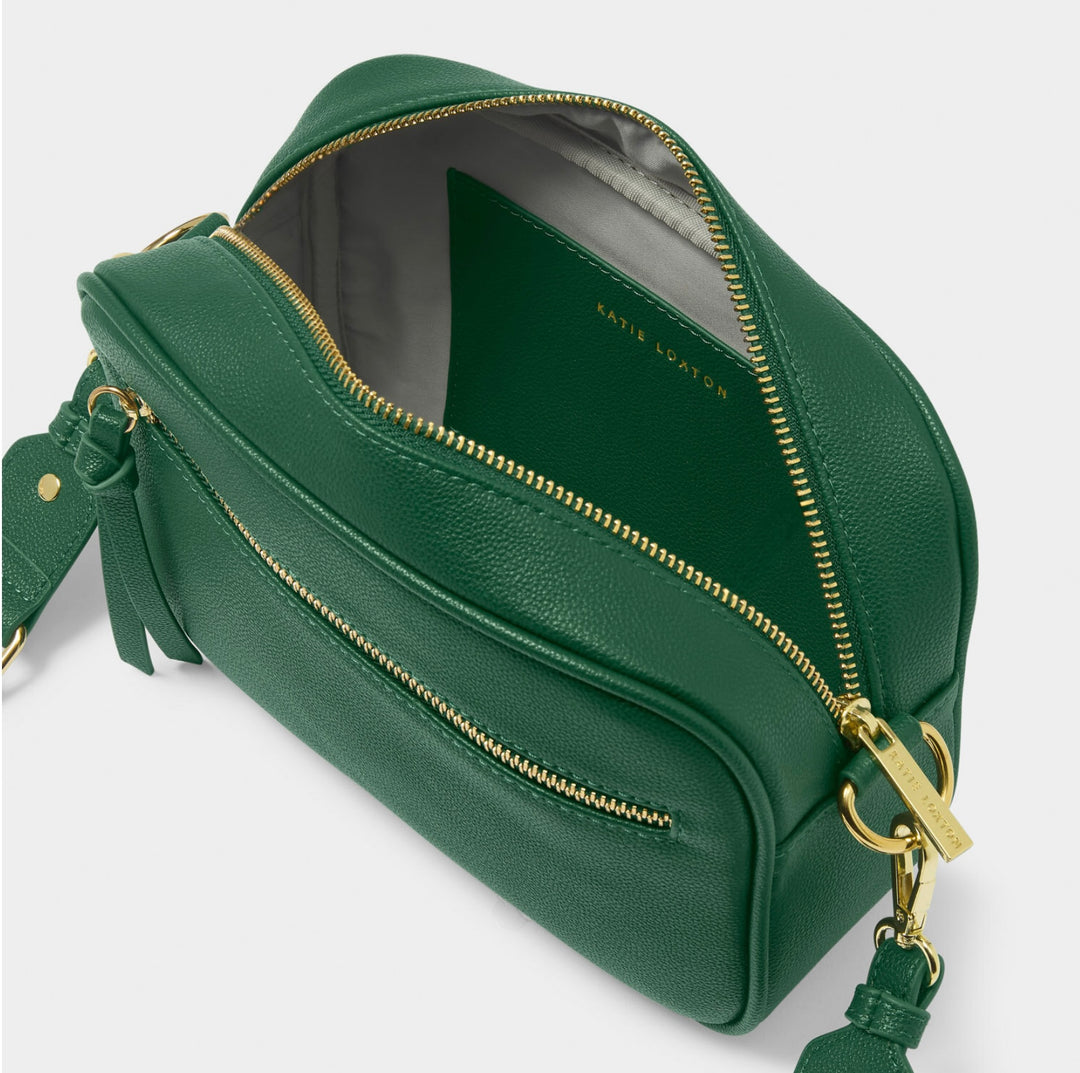 HALLIE CROSSBODY BAG IN EMERALD GREEN