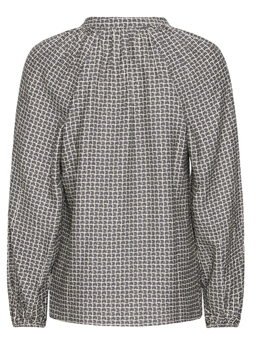ASPHALT GEOMETRIC IKAIA BLOUSE