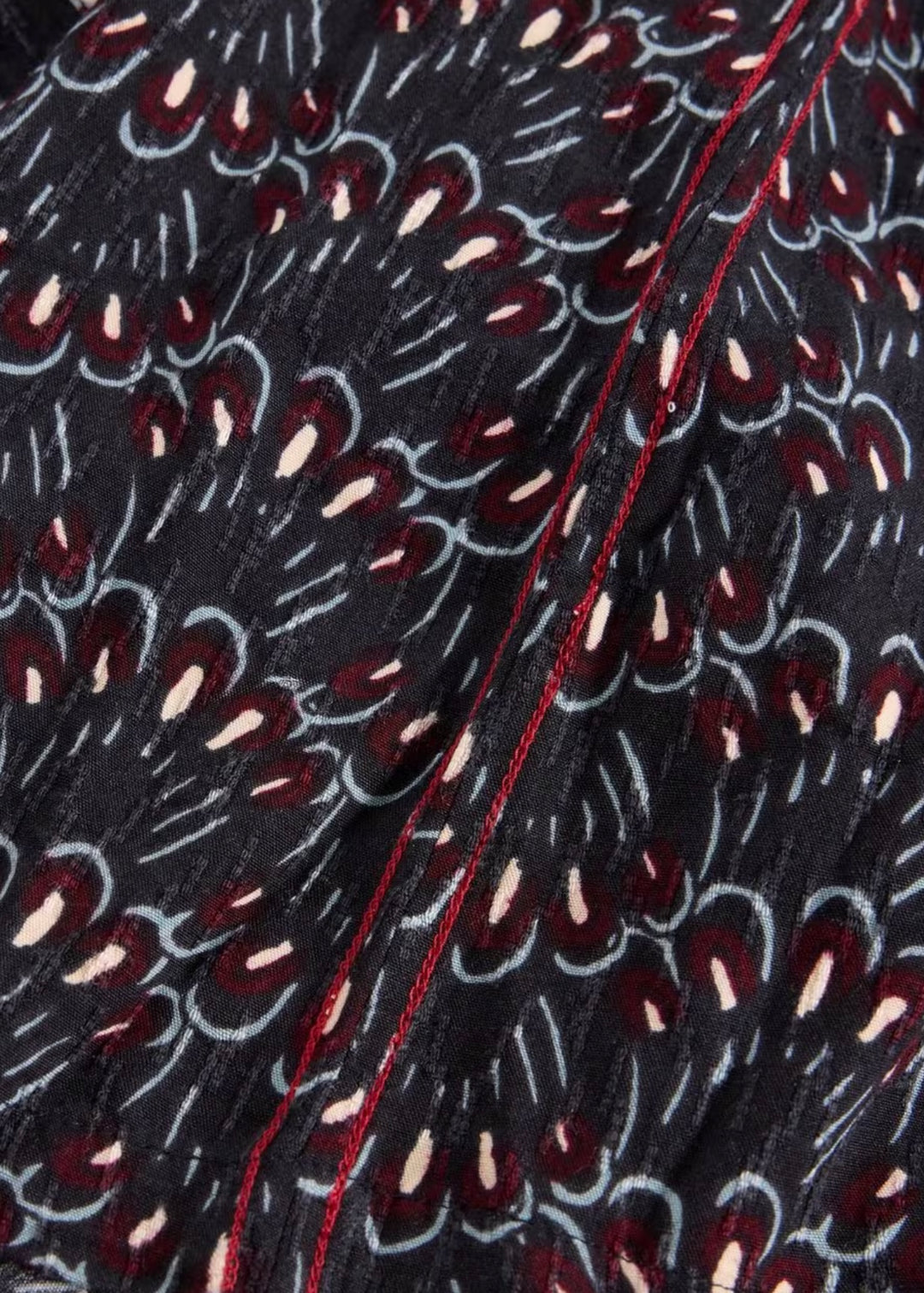 BLUE MULTI MAY MIXED PRINT TOP