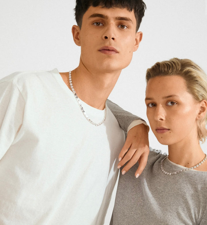 SENSE SILVER PLATED NECKLACE