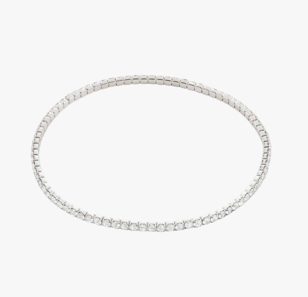 ARASH SILVER PLATED CRYSTAL BRACELET