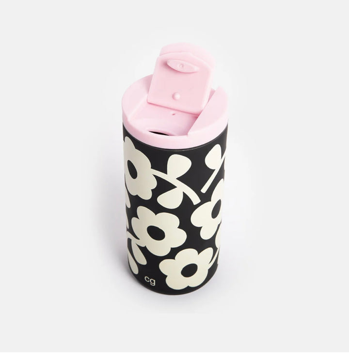 MONO FLORAL STAINLESS STEEL TRAVEL MUG