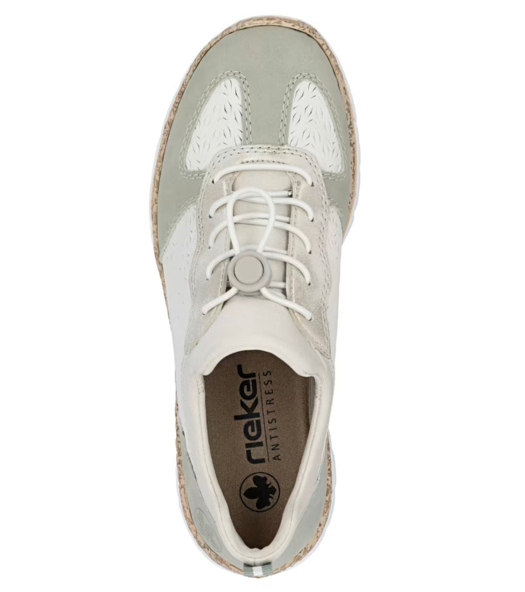 BEIGE ELASTICATED SHOE