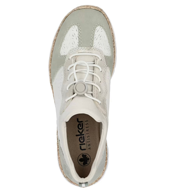 BEIGE ELASTICATED SHOE