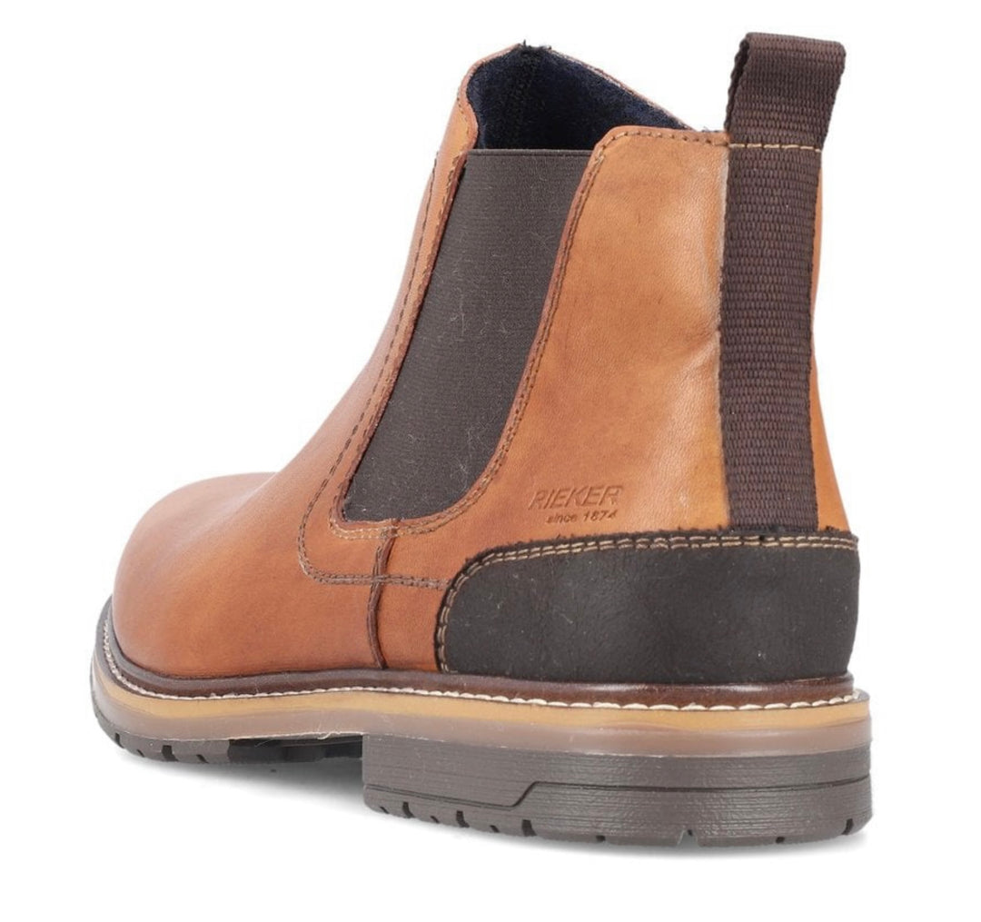 MENS TAN LEATHER CHELSEA BOOT