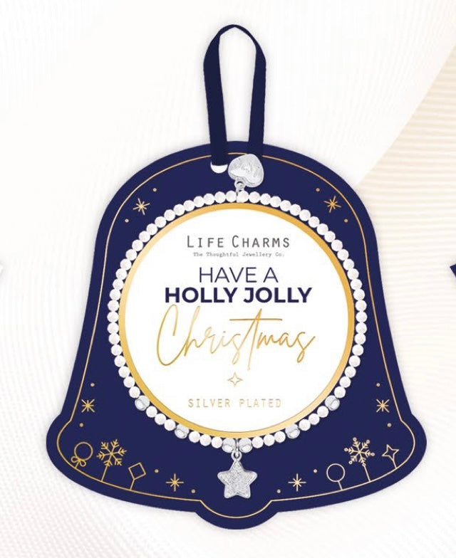 LIFE CHARMS HAVE A HOLLY JOLLY CHRISTMAS BRACELET BAUBLE