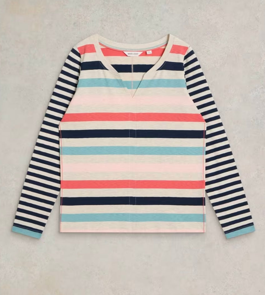 NELLY STRIPE LONG SLEEVE TEE