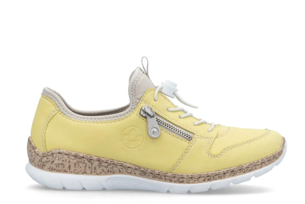 N42G0-68 LADIES SHOES YELLOW SEITL. ANFLECHTER