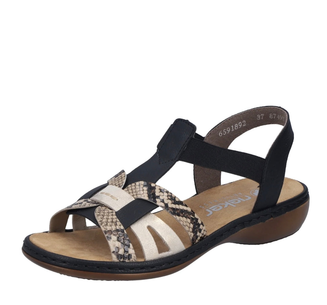 65918-92 BLACK SANDAL