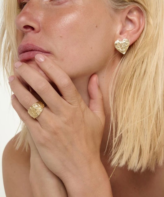 REVERE EARRINGS LARGE GOLD