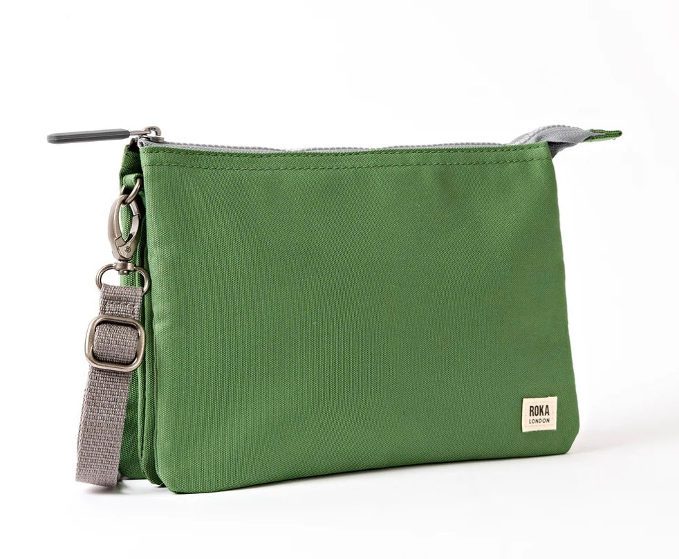 CARNABY RECYCLED CANVAS CROSSBODY BAG ARTICHOKE