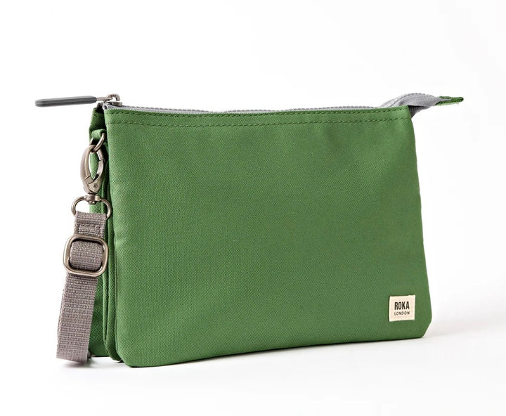 CARNABY RECYCLED CANVAS CROSSBODY BAG ARTICHOKE