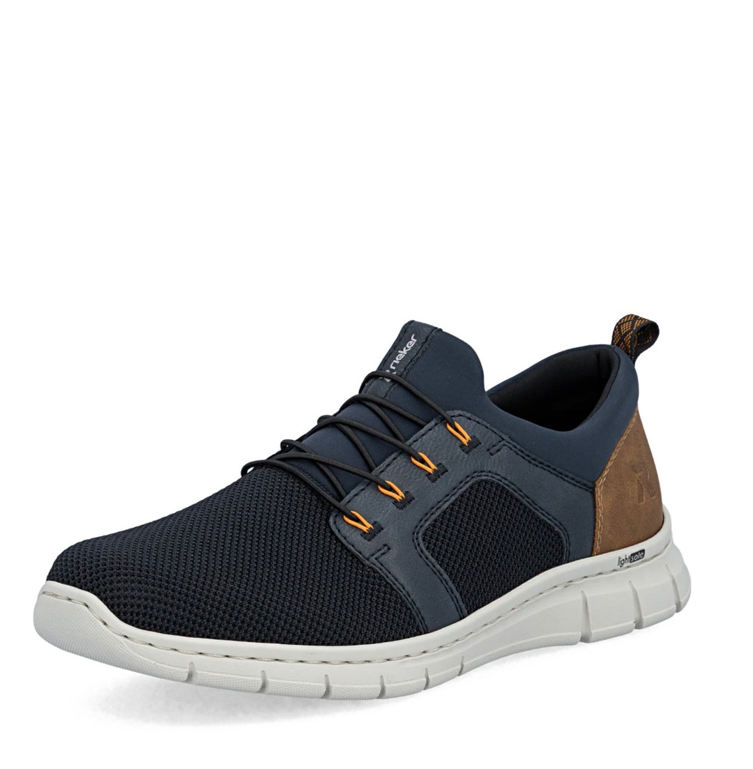 MENS BLUE ELASTICATED SHOE