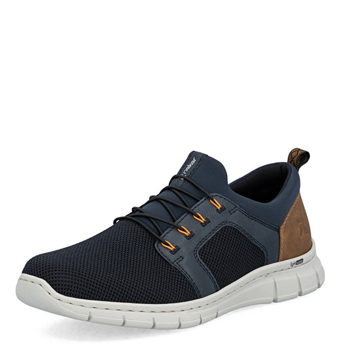 MENS BLUE ELASTICATED SHOE
