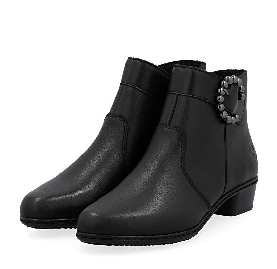 Y0797-00 BLACK ANKLE BOOT