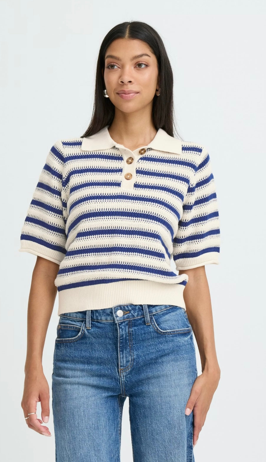 MEDIEVAL BLUE MIKALA POLO JUMPER
