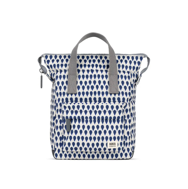 BANTRY B SMALL RECYCLED CANVAS BACKPACK DENIM RAIN