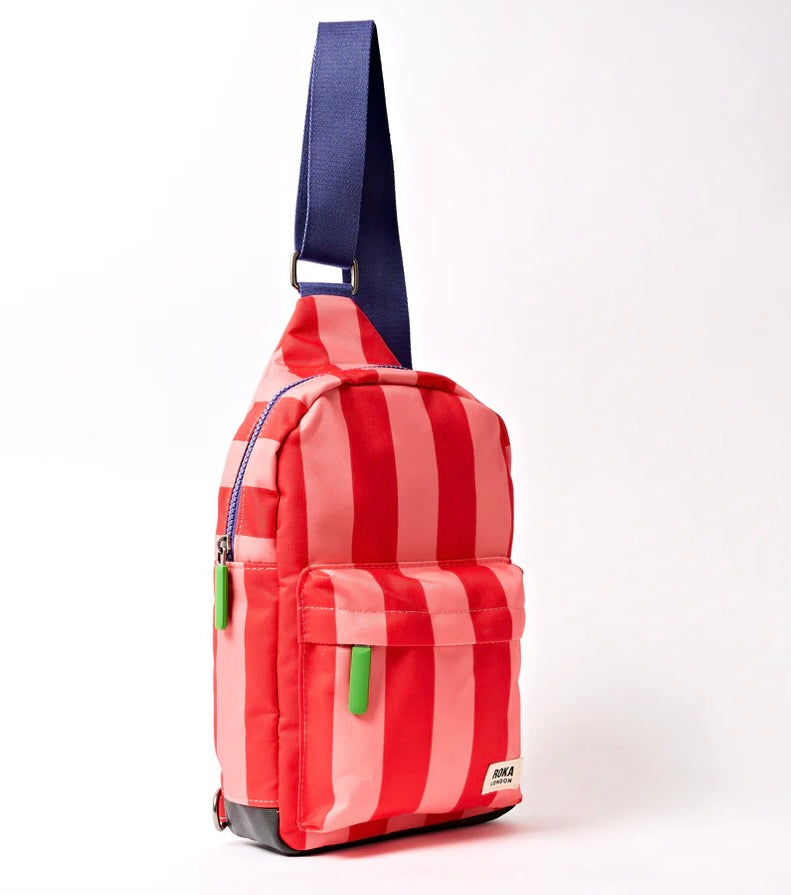 WILLESDEAN RECYCLED CANVAS SLING BACKPACK CIRCUS PRINT