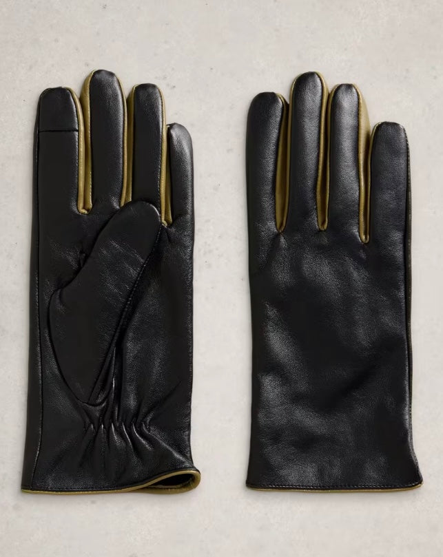PURE BLACK CARRIE LEATHER GLOVE