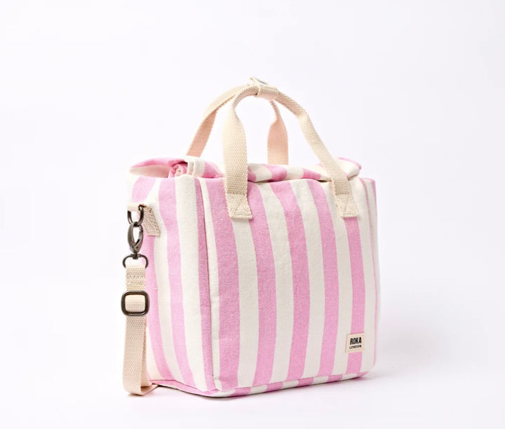 HAMPSTEAD COTTON CANVAS LUNCH BAG SHERBET STRIPE