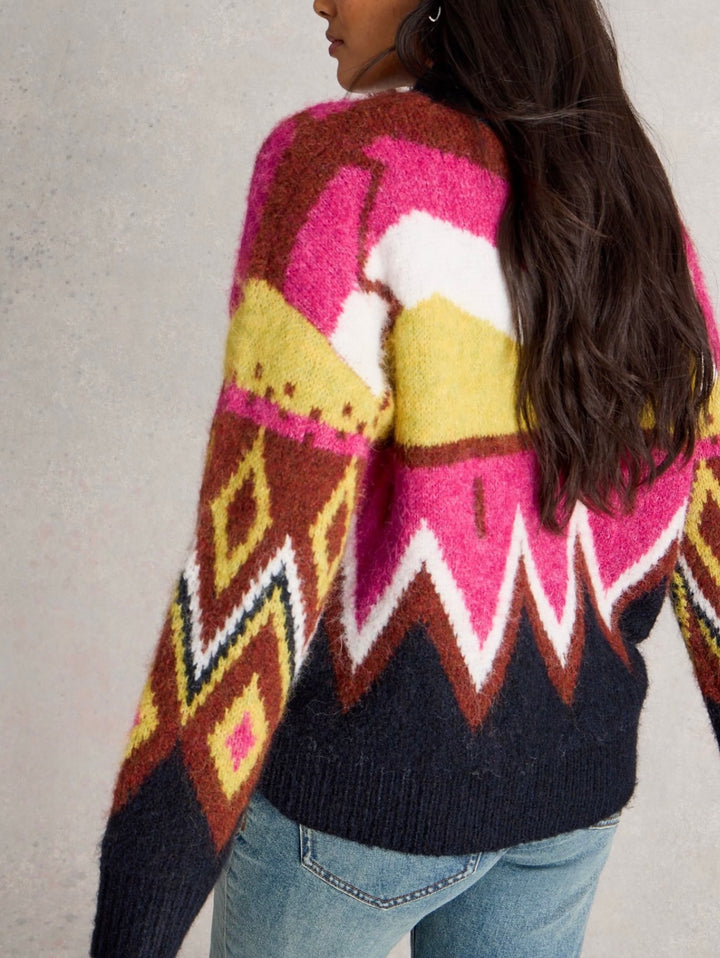 GREY MULTI ALICE ABSTRACT JUMPER