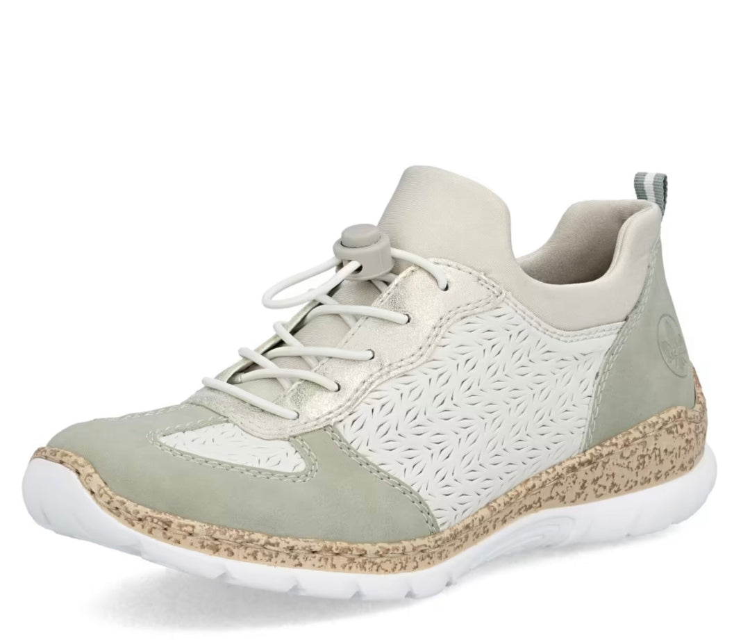BEIGE ELASTICATED SHOE