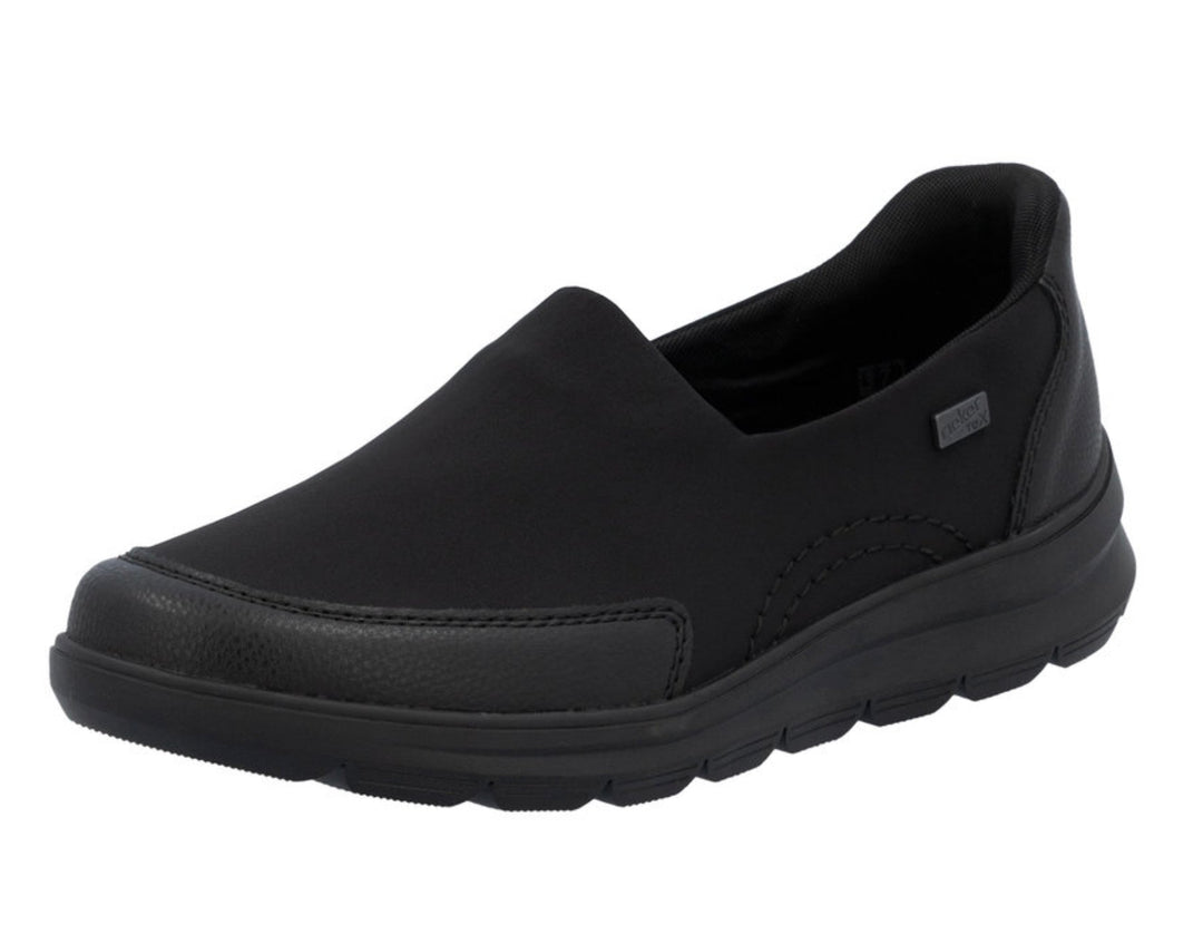 Rieker Women's Black Slip-On Shoes Z0054-00