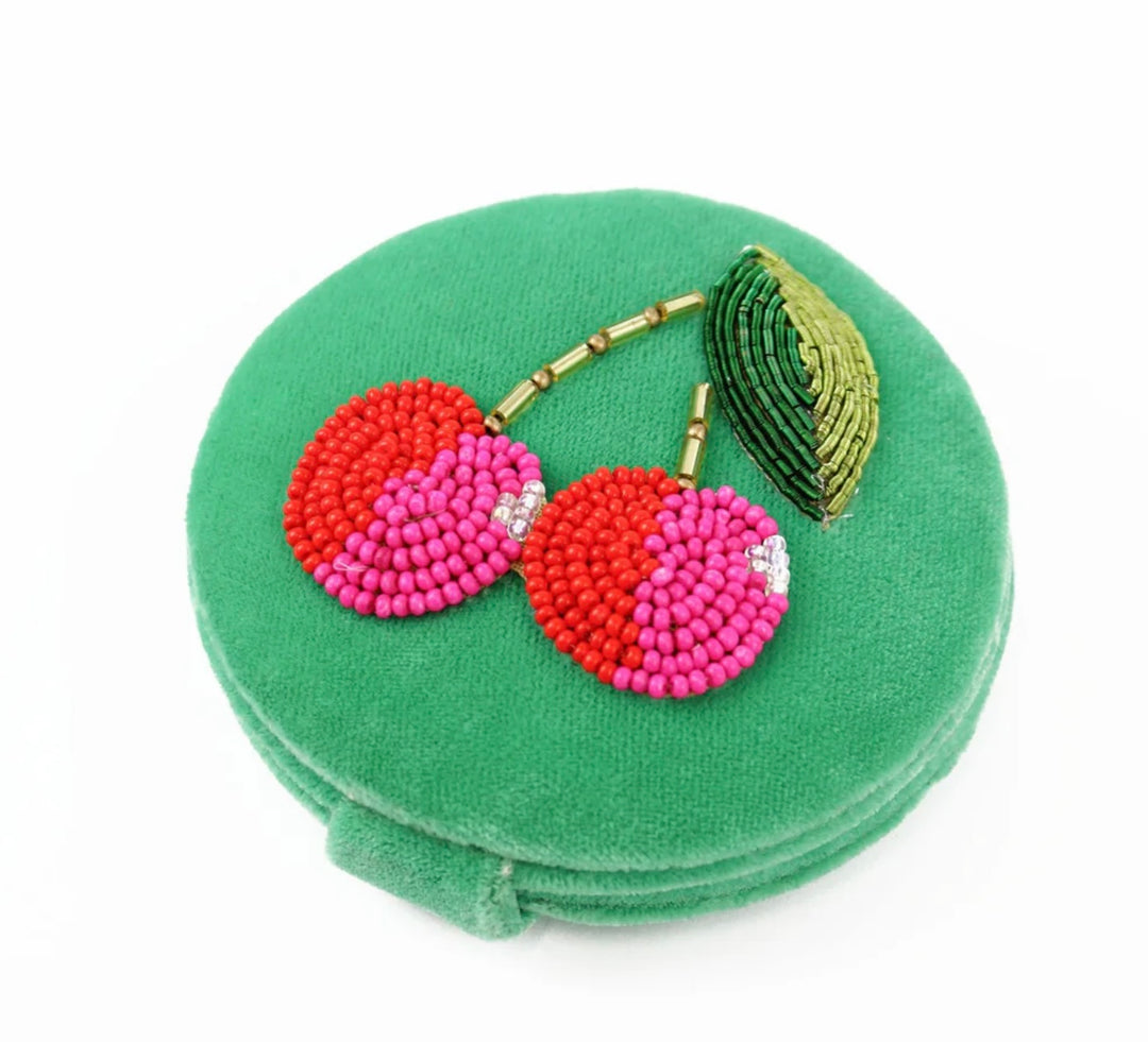 CHERRY COMPACT MIRROR