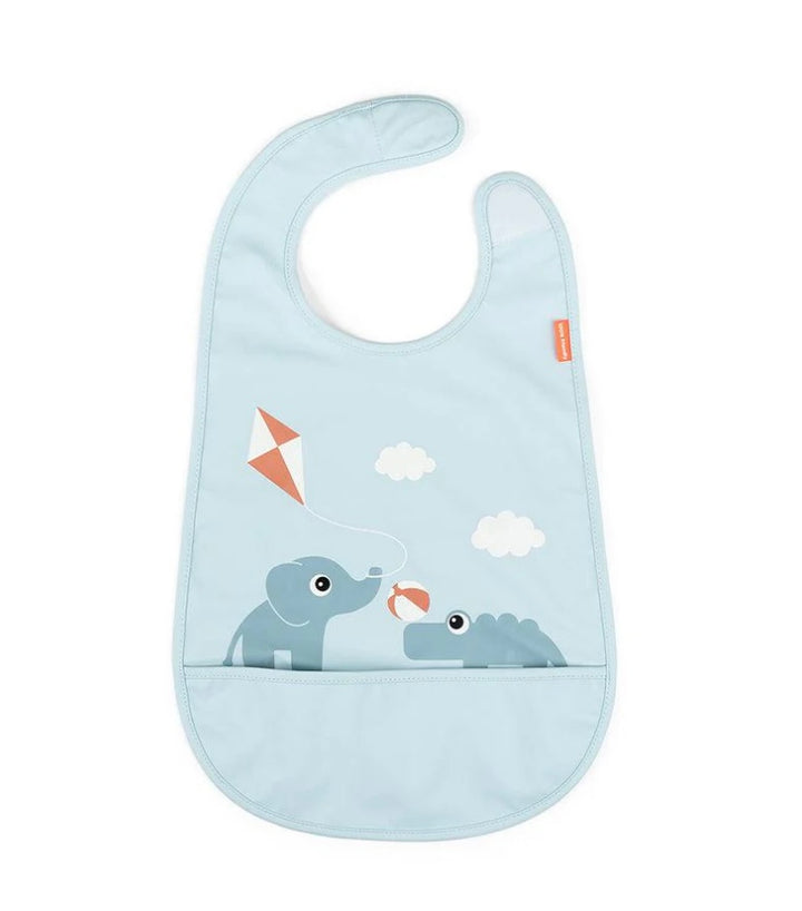 ELPHEE’S KITE BLUE VELCRO BIB