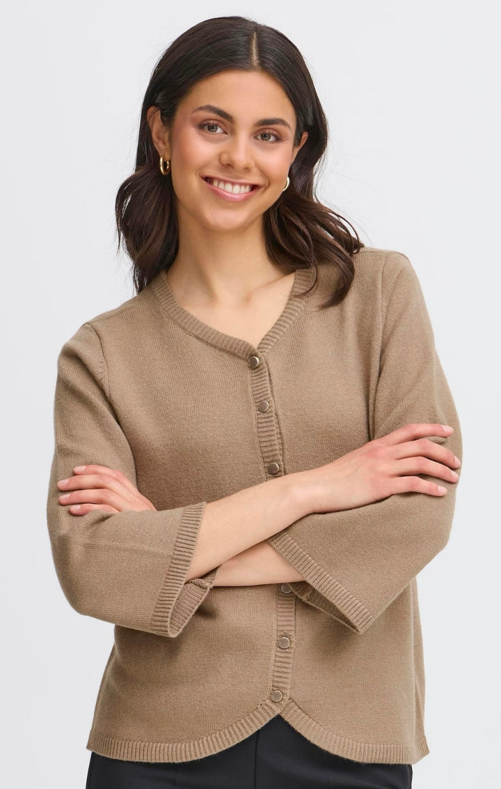 DESERT TAUPE BITTE CARDIGAN