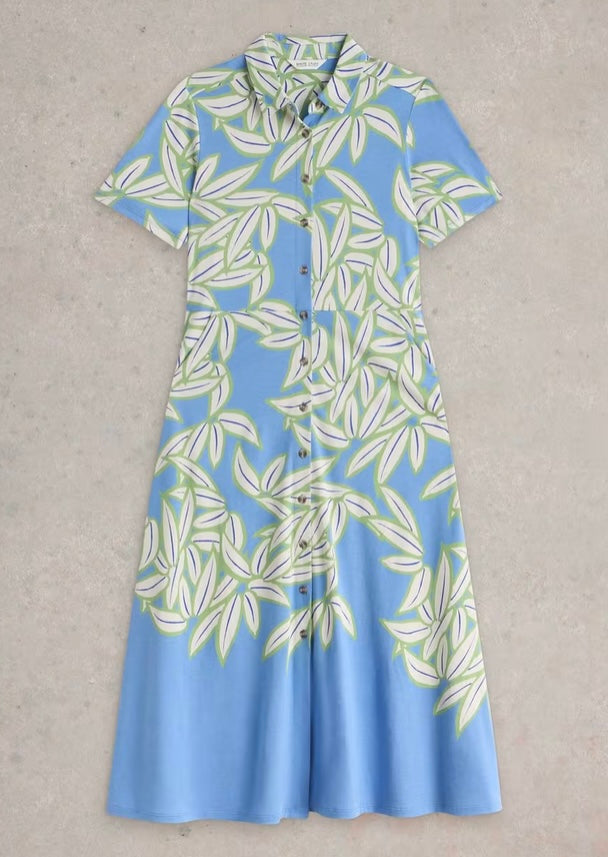 BLUE PRINT RUA JERSEY SHIRT DRESS