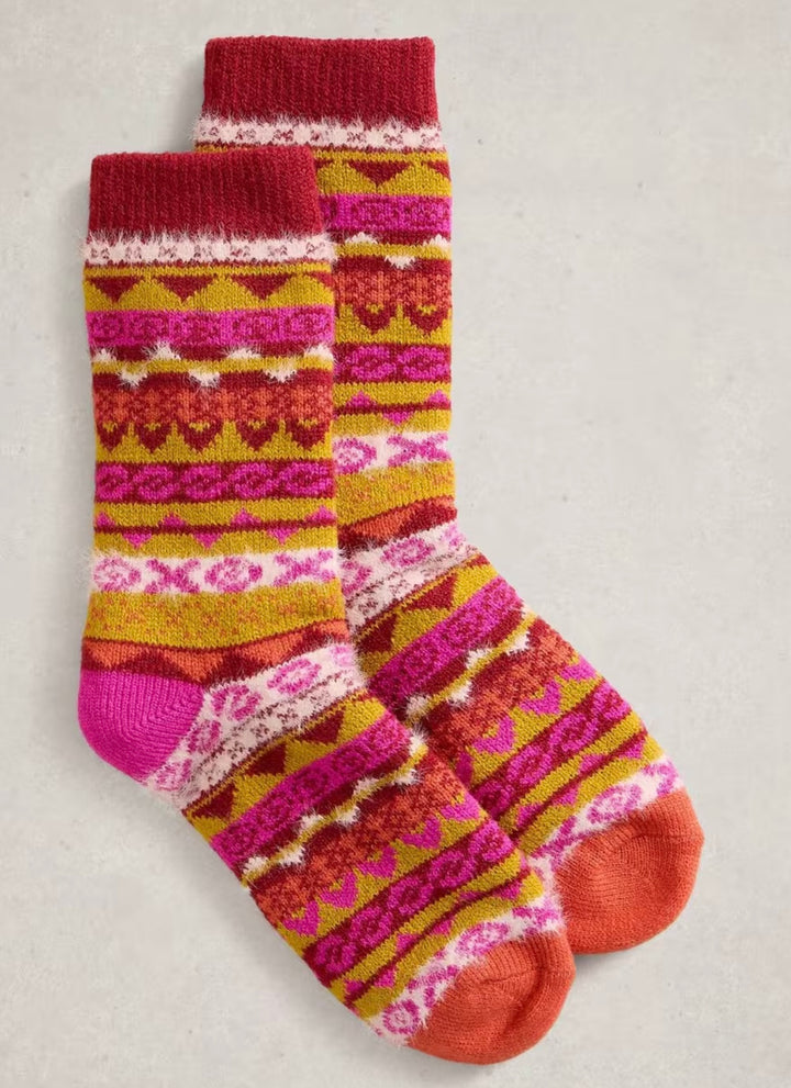 POP FAIRISLE CABIN SOCK