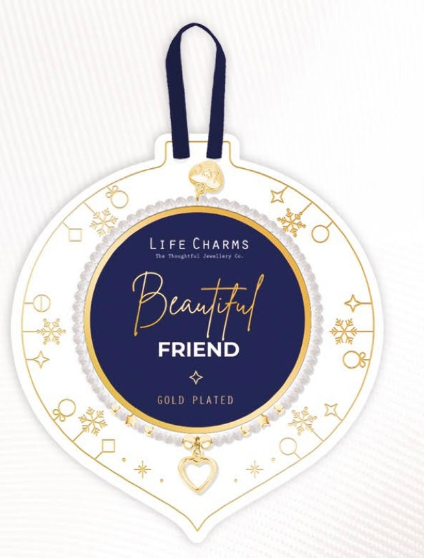 LIFE CHARMS BEAUTIFUL FRIEND BRACELET BAUBLE
