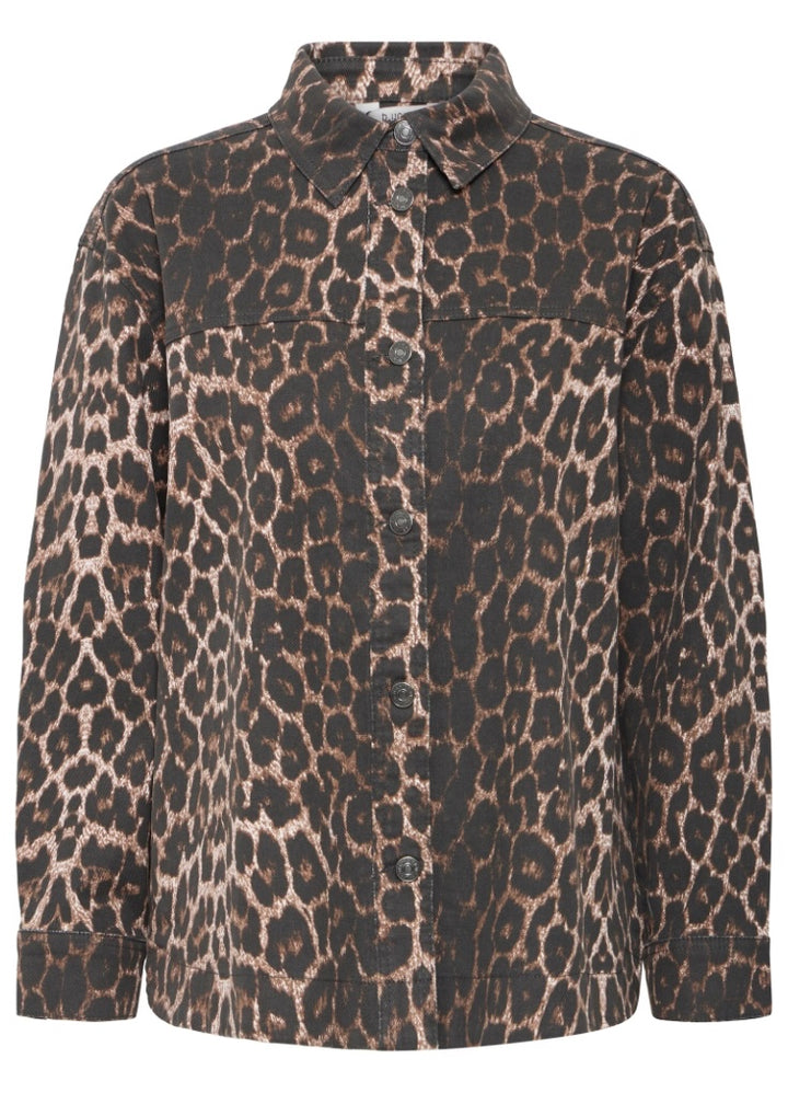 KENNA SHIRT DENIM LEOPARD MIX