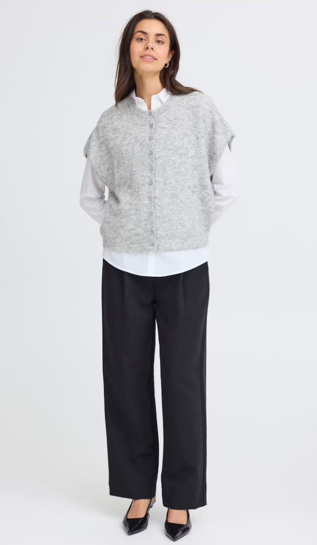 LIGHT GREY MELANGE SANNY CARDIGAN