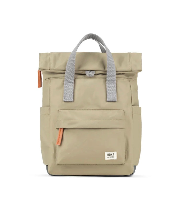 SMALL TAUPE CANFIELD B RECYCLED NYLON BACKPACK