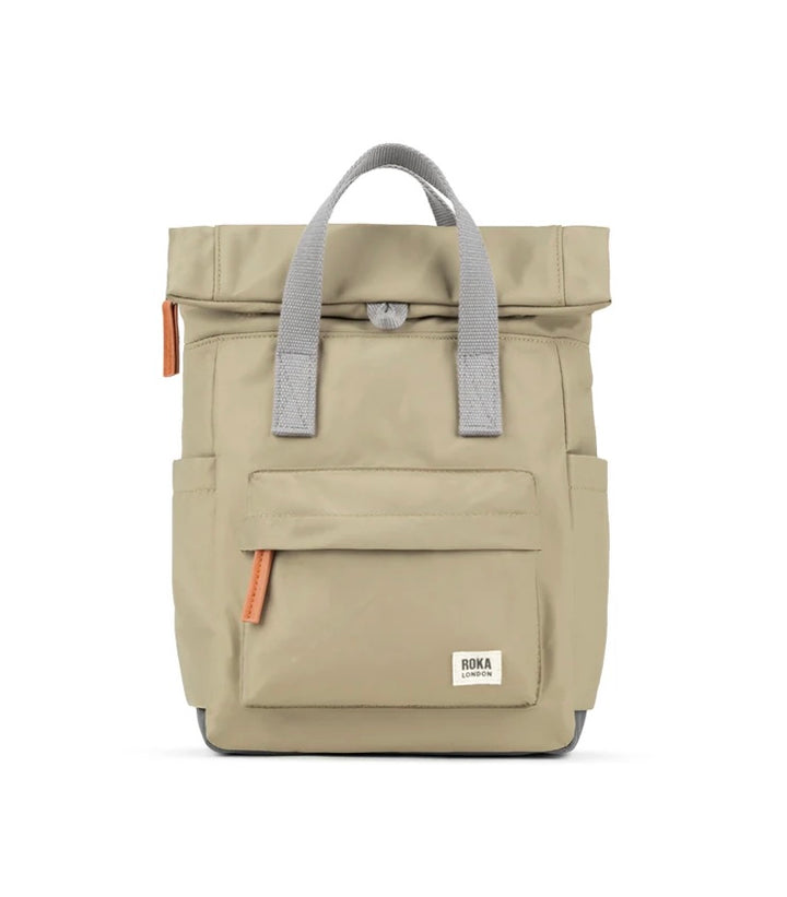 SMALL TAUPE CANFIELD B RECYCLED NYLON BACKPACK