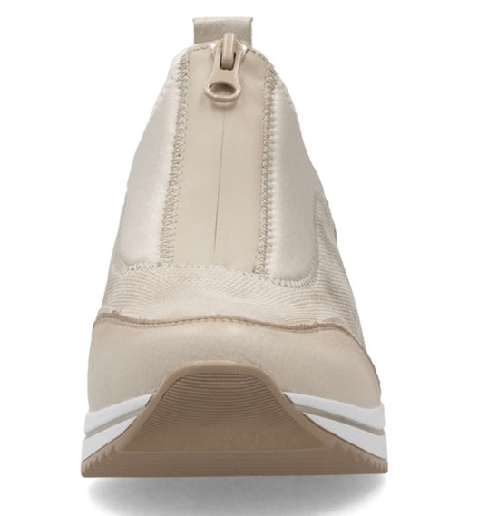 Rieker Women's Beige Zip Trainers N9553-60