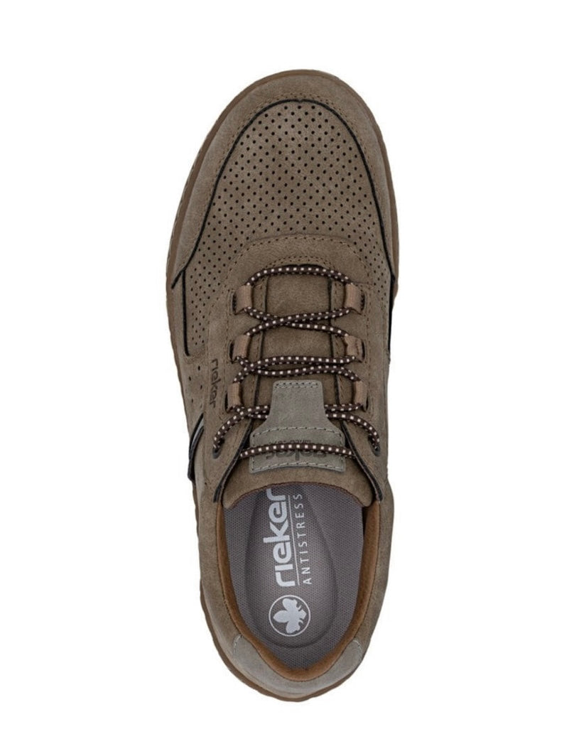 Rieker Men's Beige Slip-On Shoes 08351-64