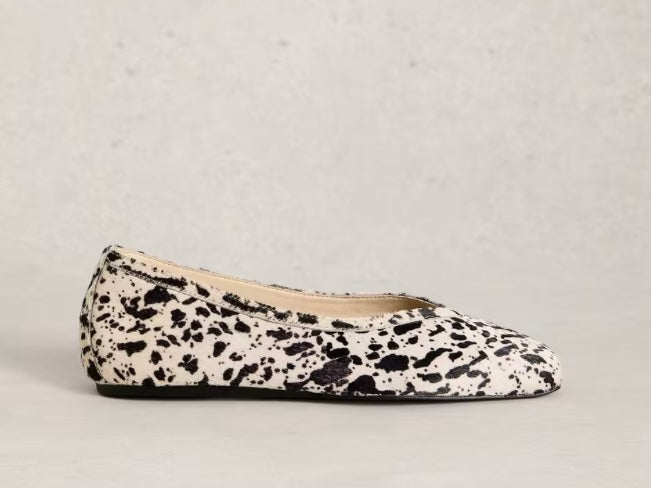 BROWN MULTI SLOANE BALLERINA SHOE