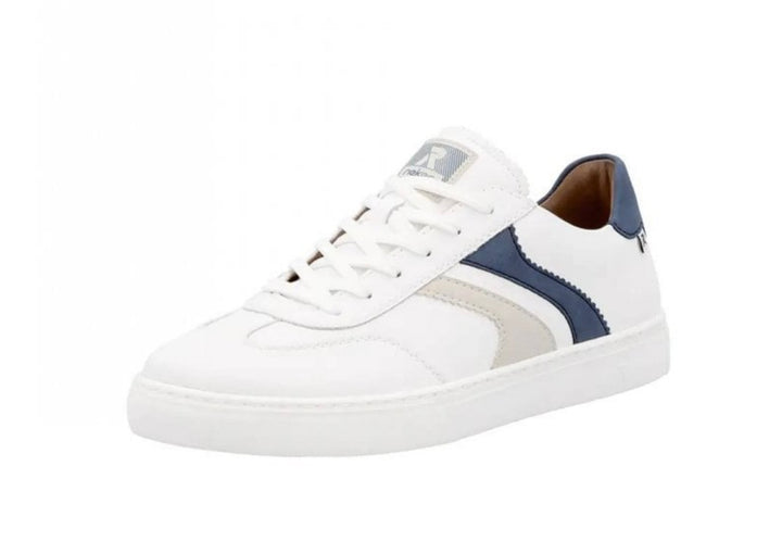 U0708-80 MEN'S SHOES WHITE COMBINATION GESTROBELT