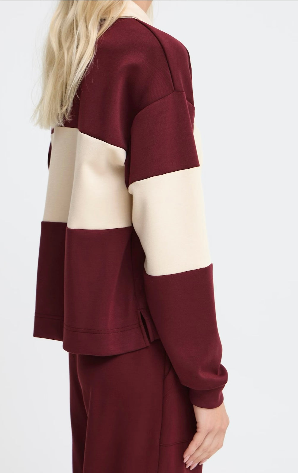 PORT ROYALE PUSTI CONTRAST POLO PULLOVER