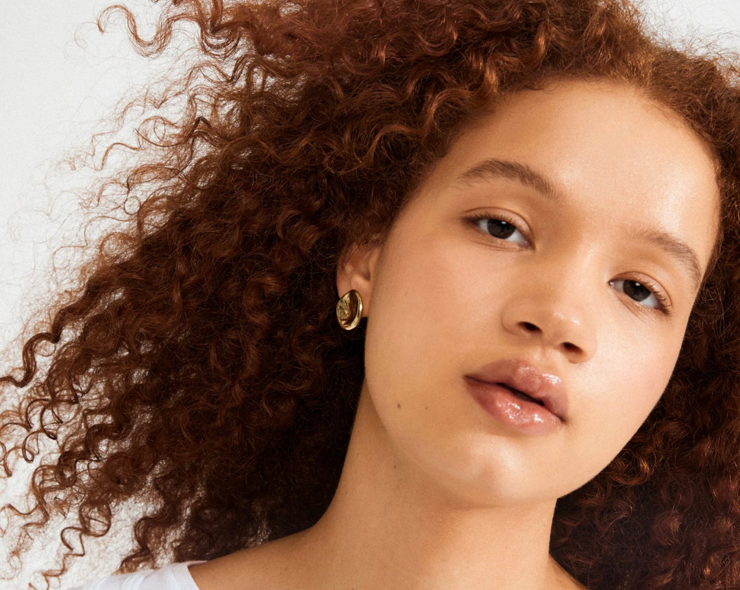 SPARKLE GOLD PLATED EARRINGS