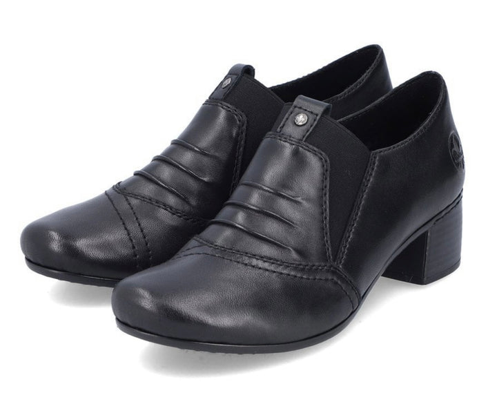 BLACK ELASTICATED LADIES SHOE