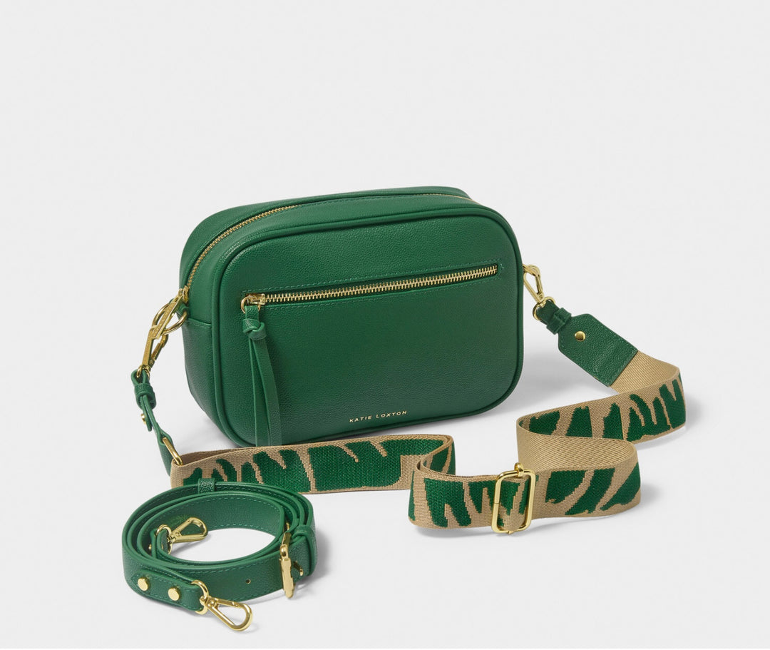 HALLIE CROSSBODY BAG IN EMERALD GREEN