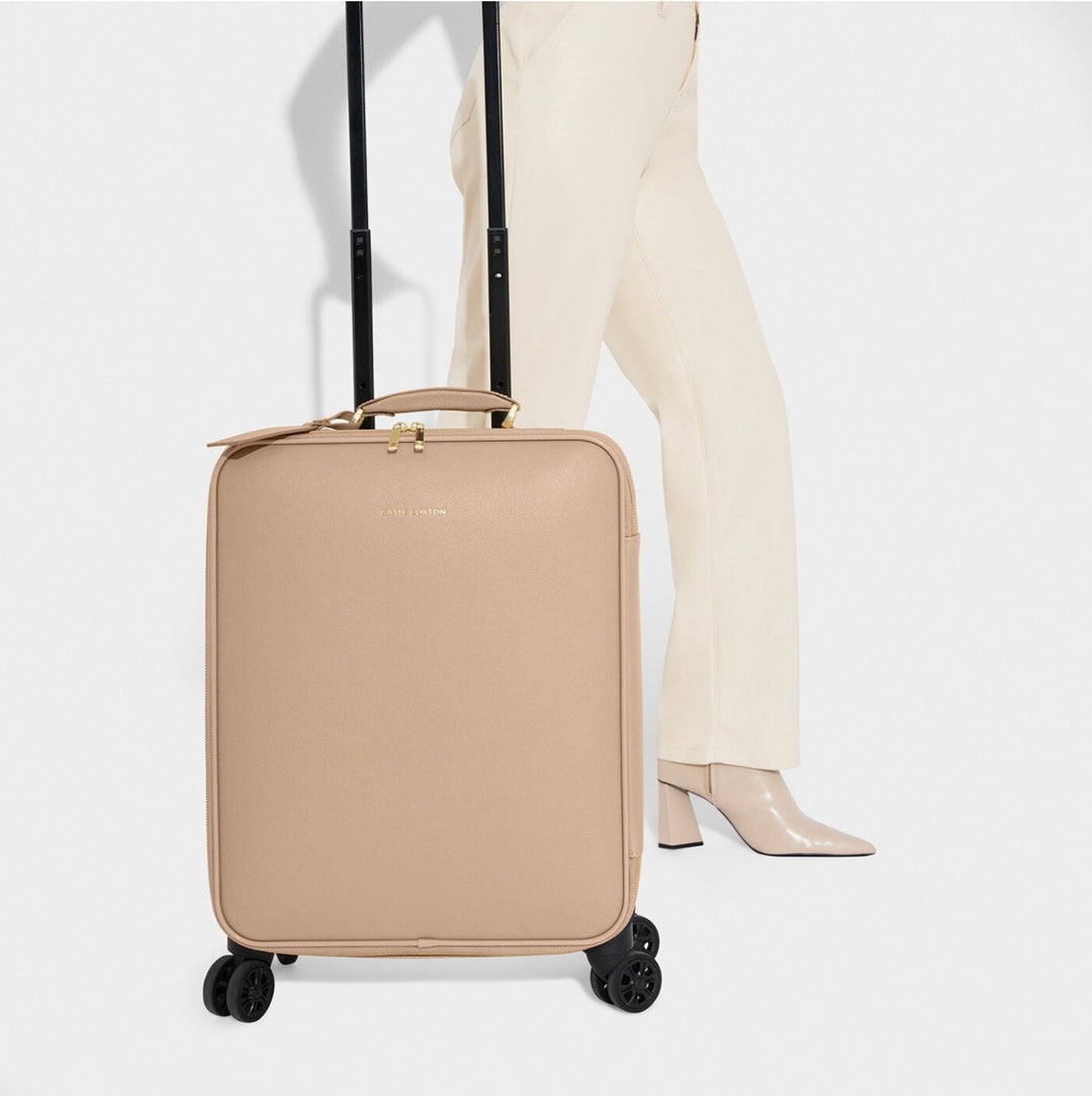 OXFORD CABIN SUITCASE IN SOFT TAN