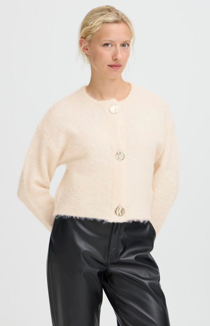 BIRCH MELANGE OMANTA CARDIGAN