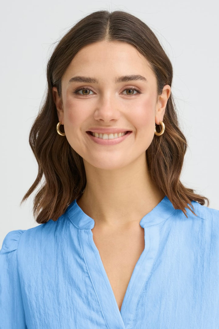 DELLA ROBBIA BLUE VALMA BLOUSE